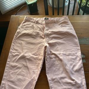 Lee, pink and taupe plaid size 16M.